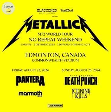 Photo of Metallica August 25th