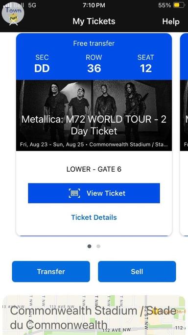 Photo of 2- 2 Day Metallica tickets - 1