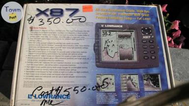 Photo of LOWRANCE X-87 FISHFINDER lower price $275.00 - 1