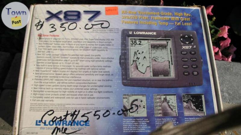 Photo of LOWRANCE X-87 FISHFINDER lower price $275.00