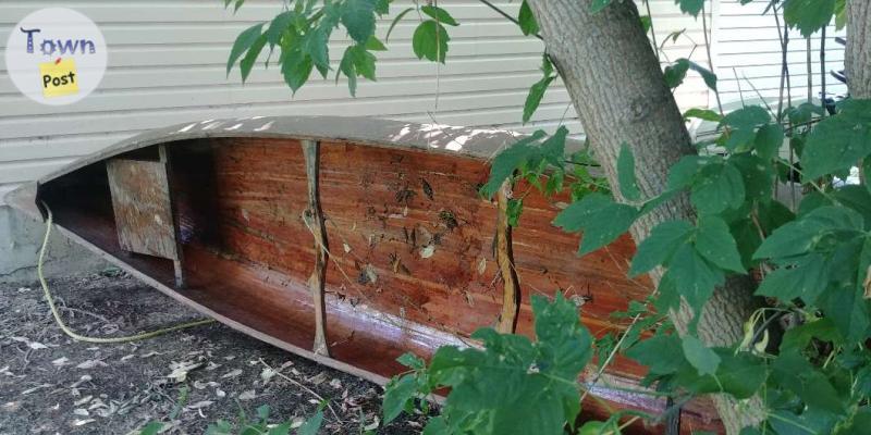 Photo of 16' cedar strip canoe 2 seats no leaks