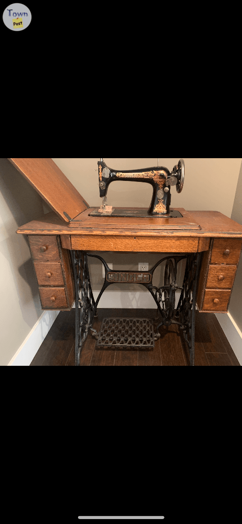 Photo of Antique Singer Sewing Machine 