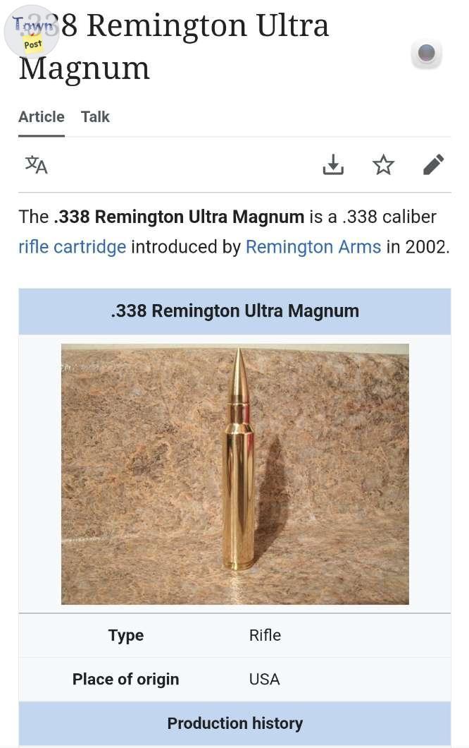 Photo of Wanted 338 RUM ammo 