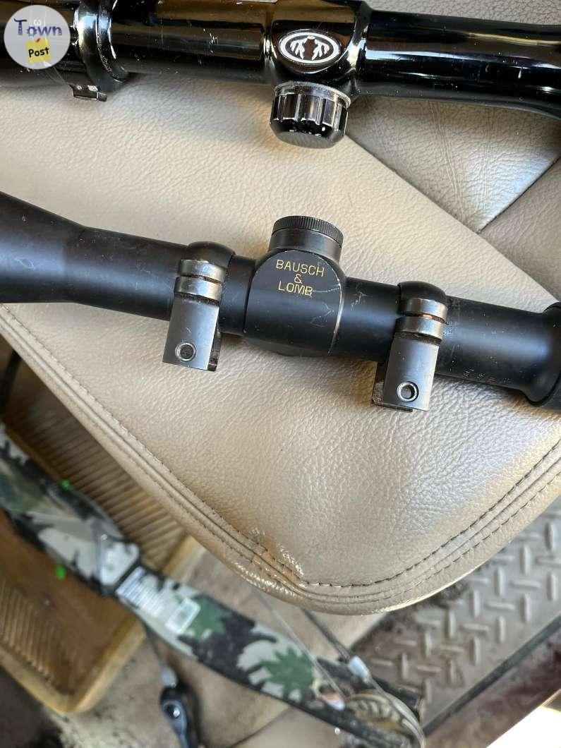 Photo of 2 gun scopes for sale.