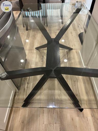 Photo of GLASS TOP DINING TABLE - 1