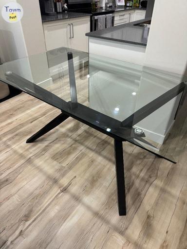 Photo of GLASS TOP DINING TABLE - 2