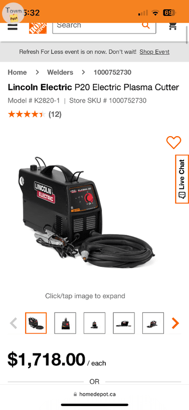 Photo of Lincoln Electric p20 Plasma Cutter - 1