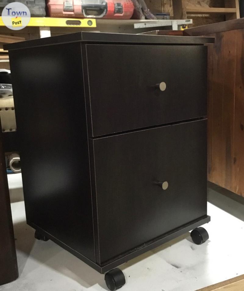 Photo of Rolling file cabinet 