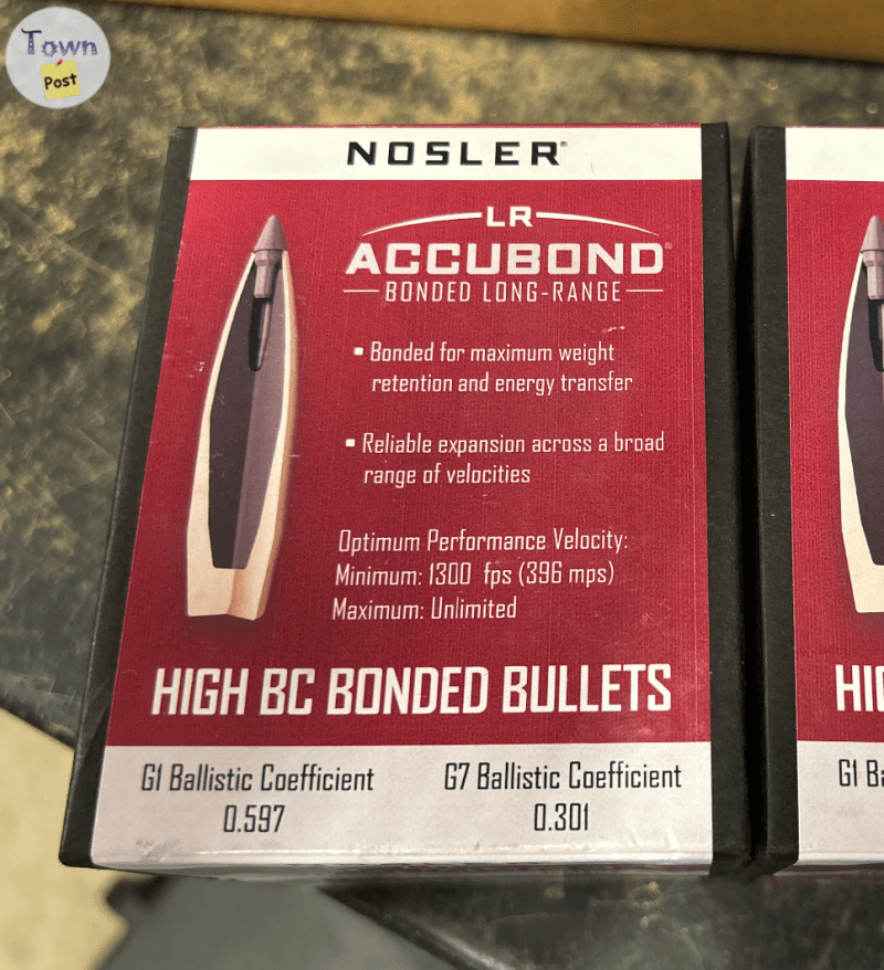 Photo of Nosler Accubond Long Range .308 cal 190 gr Bullets