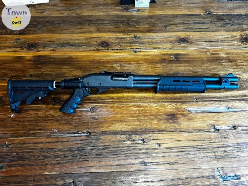 Photo of Remington 870 with MESA Tactical upgrades