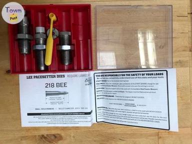 Photo of Lee Precision 218 Bee Full Length 2 die set + crimp die included **BNIB** - 1