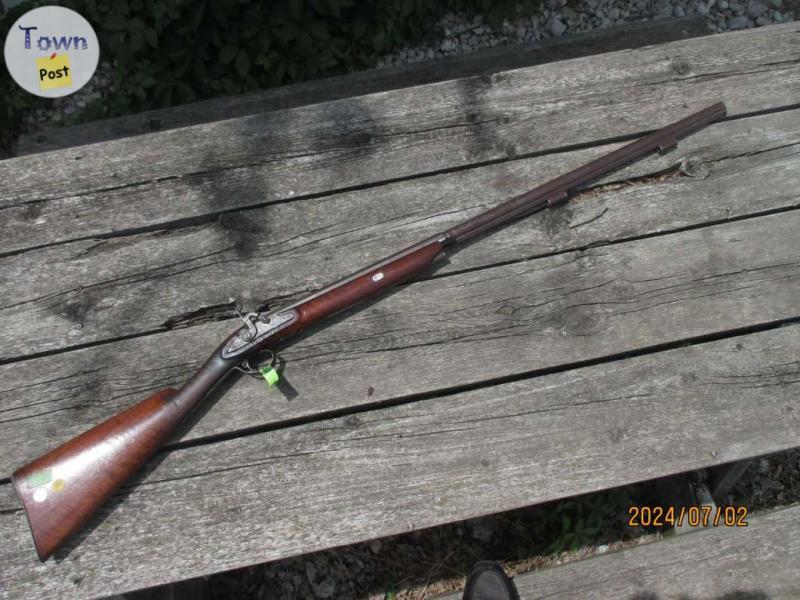 Photo of Old 12 Gauge Muzzle Loader Shotgun with WM. Large Barrel