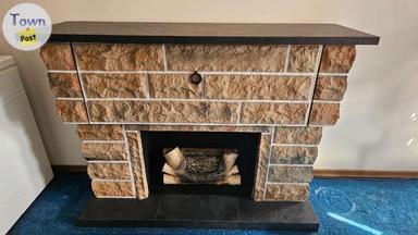 Photo of Electric fireplace and stereo  - 1