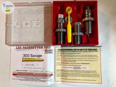 Photo of Lee Precision 300 Savage FL Steel Reloading die set w/ crimp die - 1