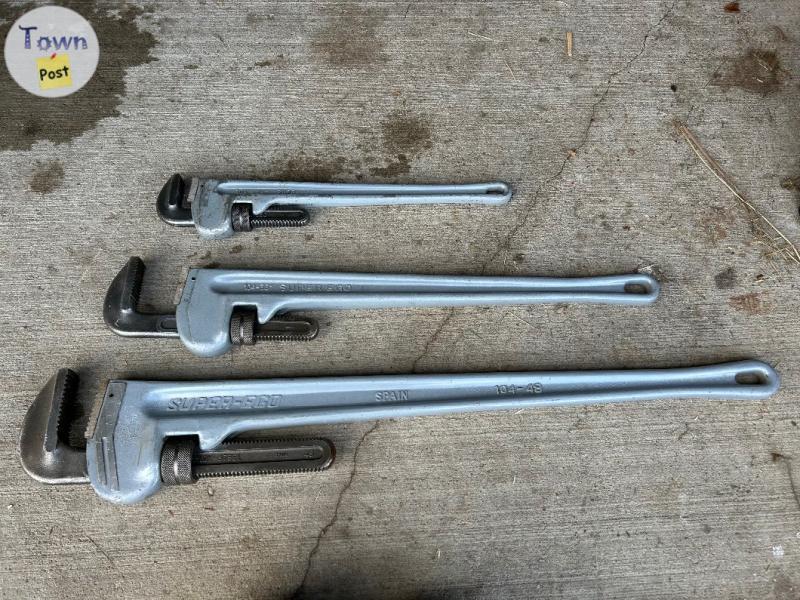 Photo of Super Ego 24” 36” 48” Aluminum Pipe Wrenches