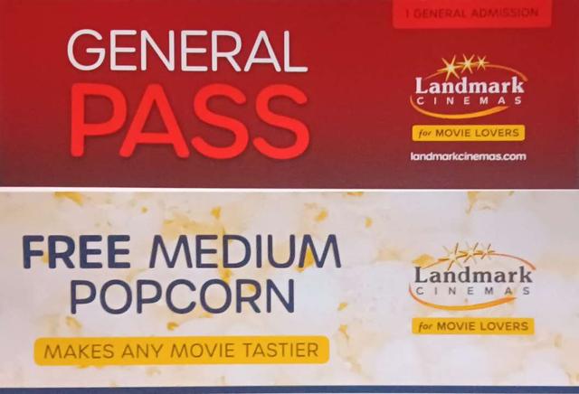 Photo of Landmark Cinemas Movie Passes