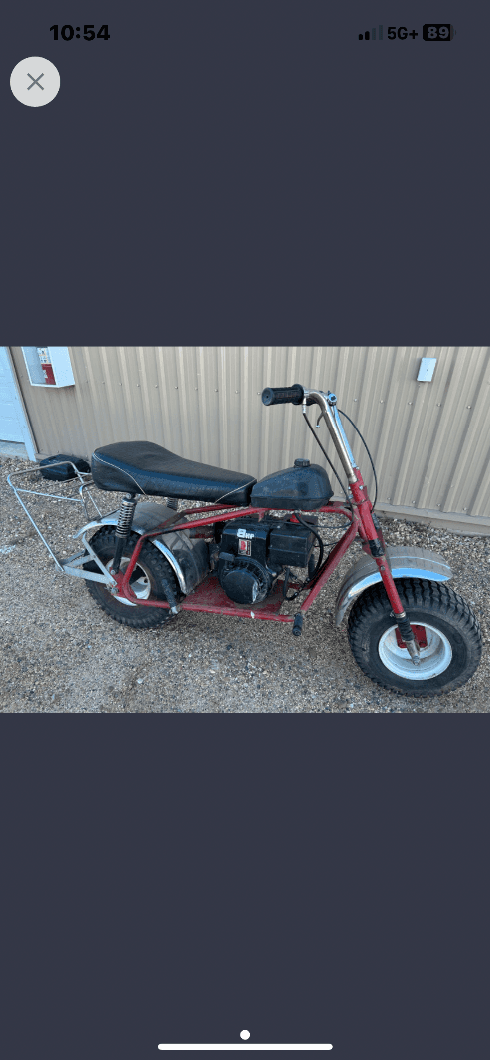 Photo of Super Bronc, vintage minibike, $499.