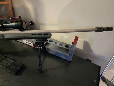 Photo of Cerakoted Rem 700 .308 hb, Magpul stock. - 2