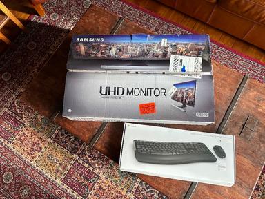 Photo of New computer monitor and keyboard - 1