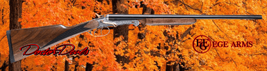 Photo of EGE Arms CG410, Coach Gun, Side by Side, 20 inch, 410 Gauge with gold embellishment, CG410F-WHI - 2