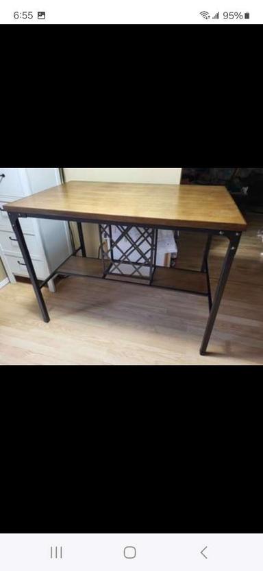 Photo of Dining Table with Bar Storage - 2