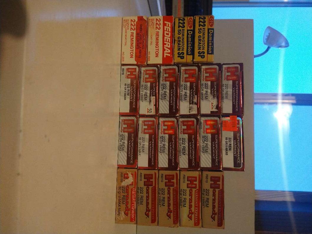 Photo of .222 ammo for sale.