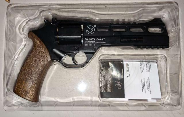 Photo of Chiappa Rhino 60DS .357 Magnum Style Airsoft Black Revolver